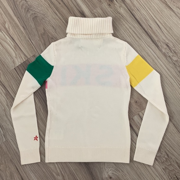 NWT Perfect moment Snow White/peach/rainbow ski sweater - Picture 2 of 6